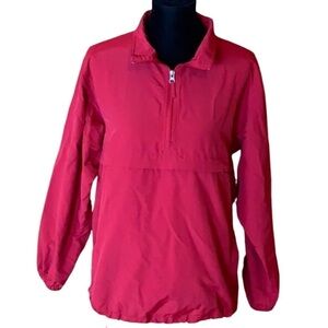 Lands’ End red windbreaker jacket Size Large (14-16)